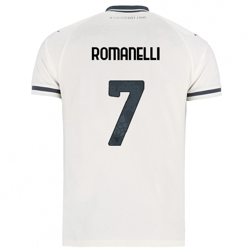 Danxen Homem Camisola Nicolas Romanelli #7 Branco Marinho Alternativa 2025/26 Camisa