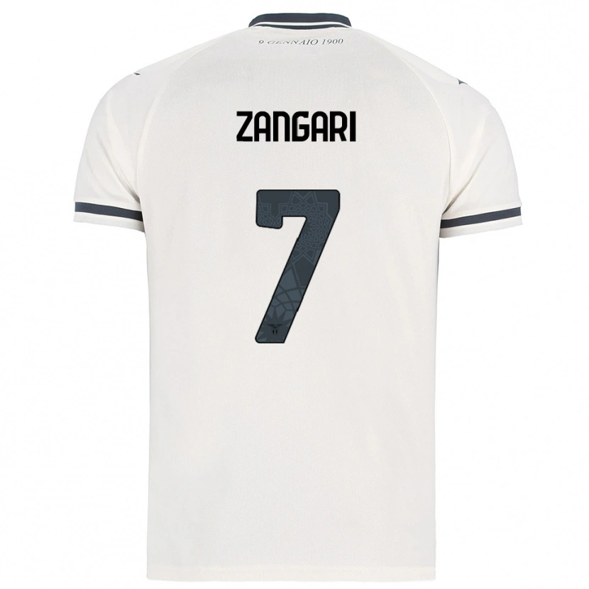 Danxen Homem Camisola Vincenzo Zangari #7 Branco Marinho Alternativa 2025/26 Camisa