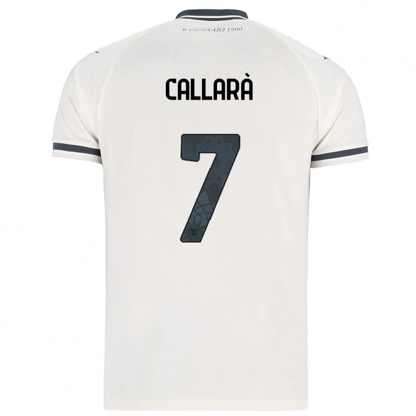 Danxen Homem Camisola Nicholas Callarà #7 Branco Marinho Alternativa 2025/26 Camisa