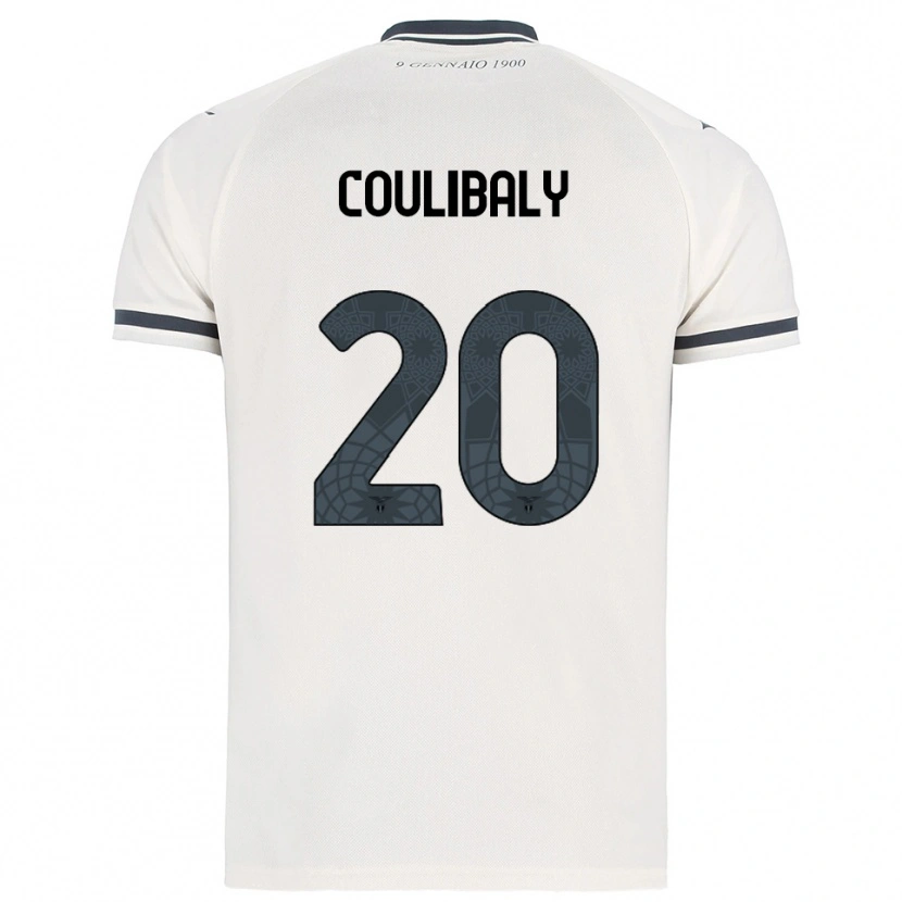 Danxen Homem Camisola Larsson Coulibaly #20 Branco Marinho Alternativa 2025/26 Camisa