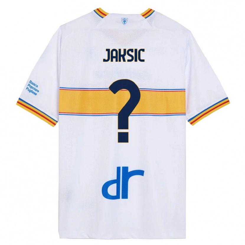 Danxen Homem Camisola Ilija Jaksic #0 Branco Amarelo Alternativa 2025/26 Camisa