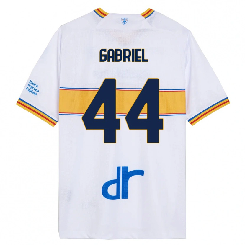 Danxen Homem Camisola Tiago Gabriel #44 Branco Amarelo Alternativa 2025/26 Camisa