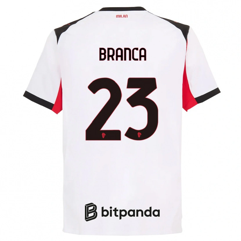 Danxen Homem Camisola Simone Branca #23 Branco Preto Alternativa 2025/26 Camisa