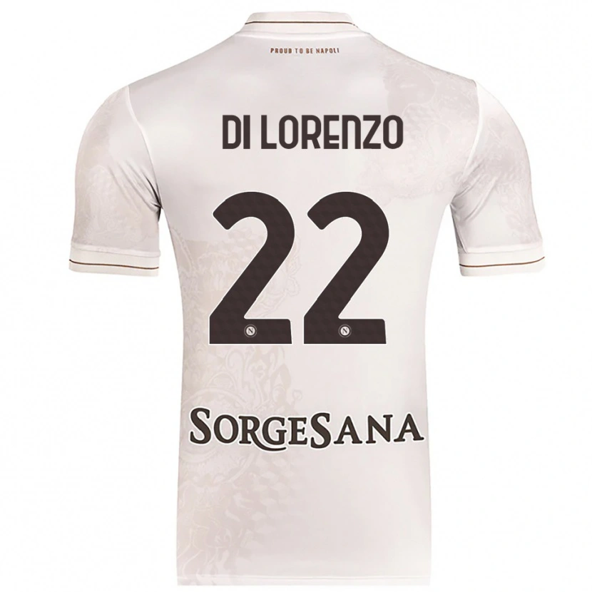 Danxen Homem Camisola Giovanni Di Lorenzo #22 Champagne Marrom Alternativa 2025/26 Camisa