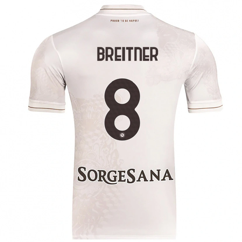 Danxen Homem Camisola Stephanie Breitner #8 Champagne Marrom Alternativa 2025/26 Camisa
