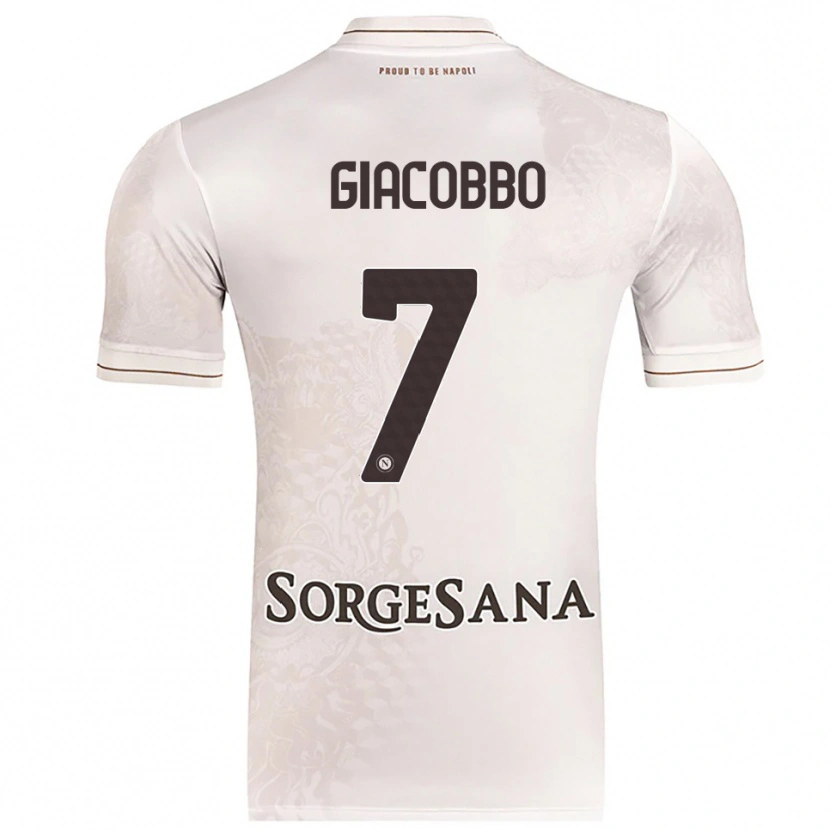Danxen Homem Camisola Giulia Giacobbo #7 Champagne Marrom Alternativa 2025/26 Camisa