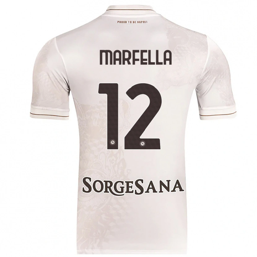 Danxen Homem Camisola Davide Marfella #12 Champagne Marrom Alternativa 2025/26 Camisa