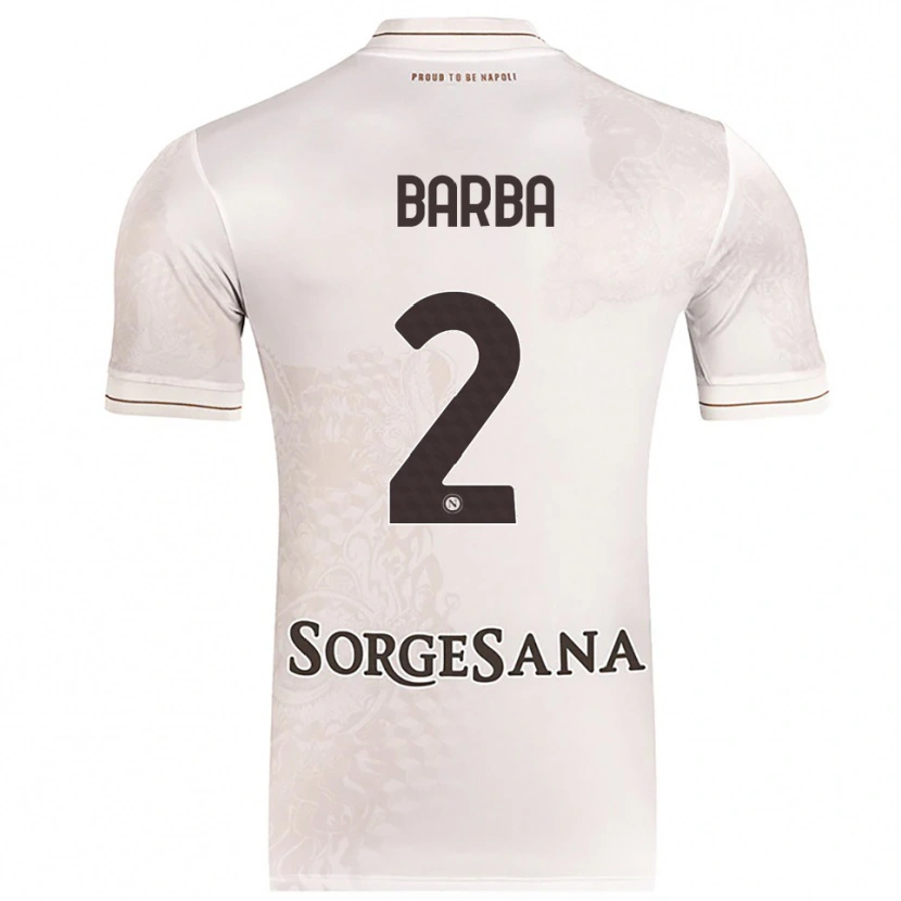 Danxen Homem Camisola Benedetto Barba #2 Champagne Marrom Alternativa 2025/26 Camisa
