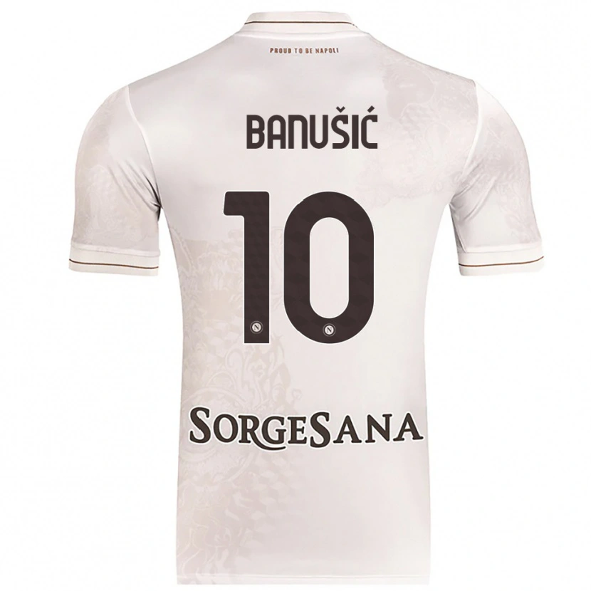 Danxen Homem Camisola Marija Maredinho Banušić #10 Champagne Marrom Alternativa 2025/26 Camisa