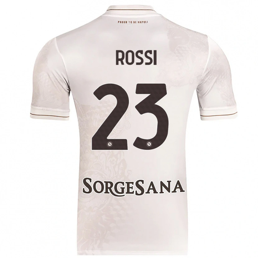 Danxen Homem Camisola Leonardo Rossi #23 Champagne Marrom Alternativa 2025/26 Camisa