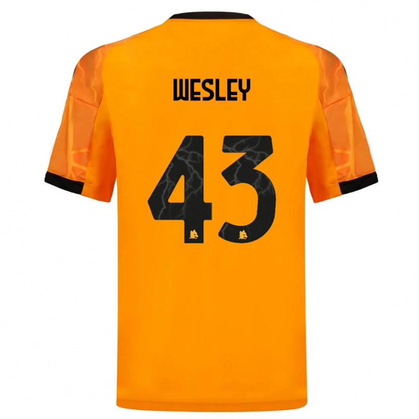 Danxen Homem Camisola Wesley #43 Laranja Preto Alternativa 2025/26 Camisa