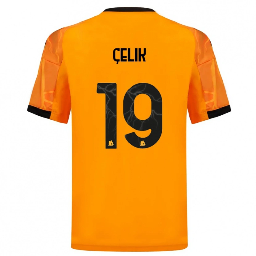 Danxen Homem Camisola Zeki Çelik #19 Laranja Preto Alternativa 2025/26 Camisa