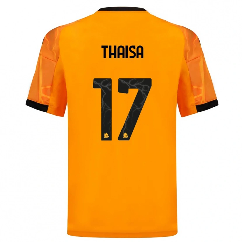 Danxen Homem Camisola Thaisa #17 Laranja Preto Alternativa 2025/26 Camisa