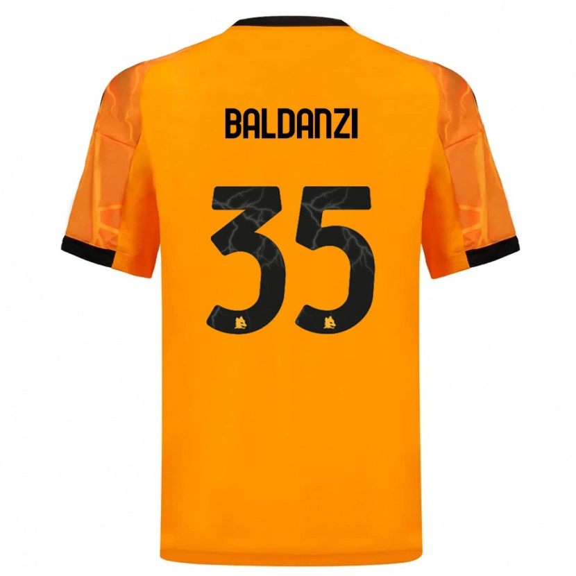 Danxen Homem Camisola Tommaso Baldanzi #35 Laranja Preto Alternativa 2025/26 Camisa