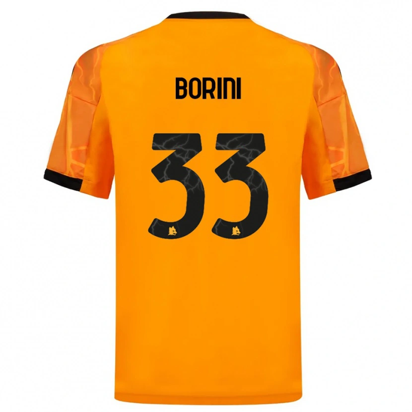 Danxen Homem Camisola Joyce Borini #33 Laranja Preto Alternativa 2025/26 Camisa