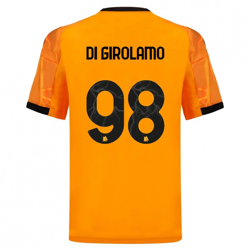 Danxen Homem Camisola Anita Di Girolamo #98 Laranja Preto Alternativa 2025/26 Camisa