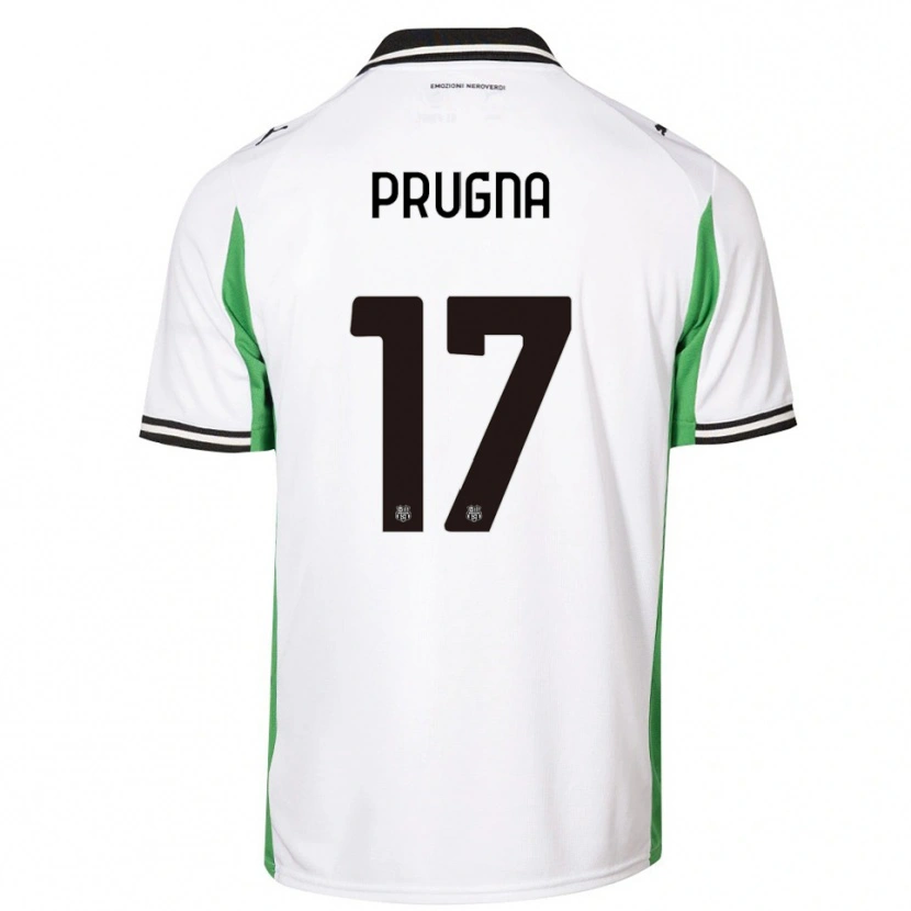 Danxen Homem Camisola Cecilia Prugna #17 Branco Verde Preto Alternativa 2025/26 Camisa