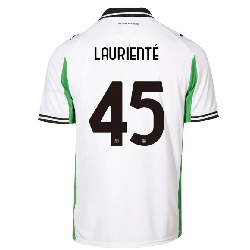 Danxen Homem Camisola Armand Laurienté #45 Branco Verde Preto Alternativa 2025/26 Camisa