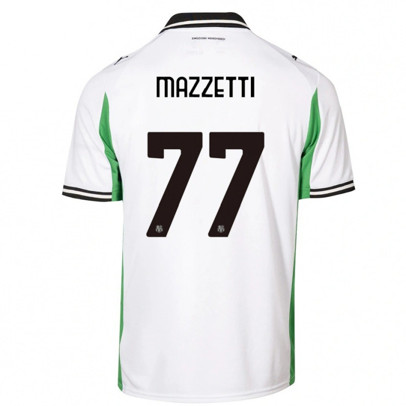 Danxen Homem Camisola Riccardo Mazzetti #77 Branco Verde Preto Alternativa 2025/26 Camisa