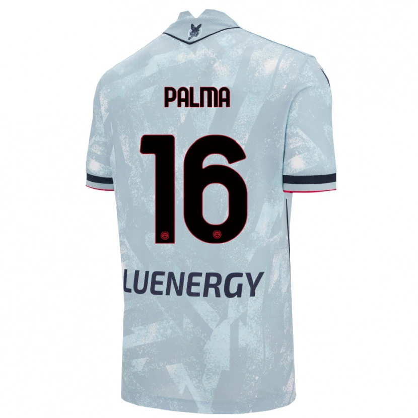 Danxen Homem Camisola Matteo Palma #16 Azul Claro Preto Alternativa 2025/26 Camisa