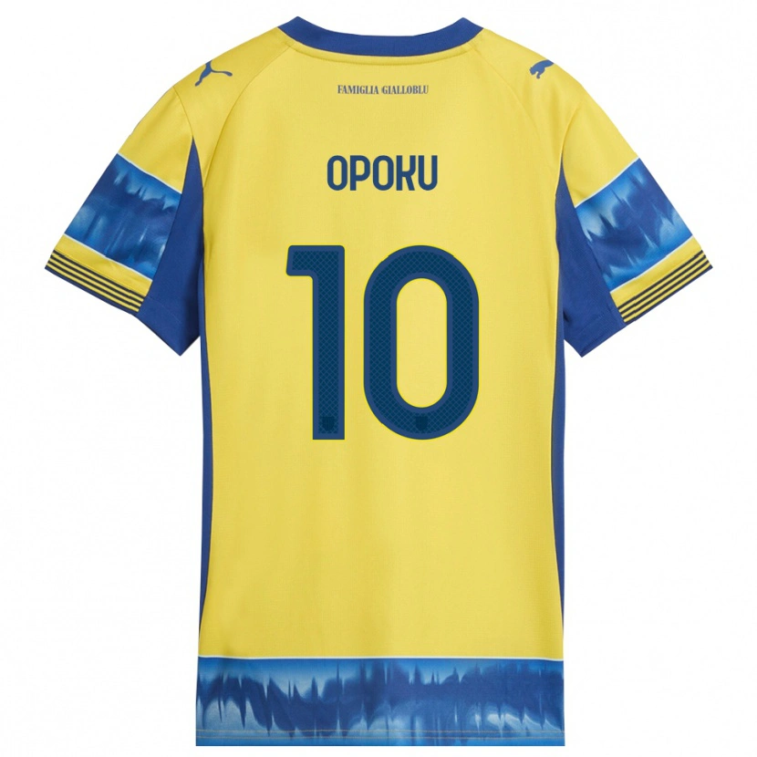 Danxen Homem Camisola Mama Opoku #10 Amarelo Azul Alternativa 2025/26 Camisa