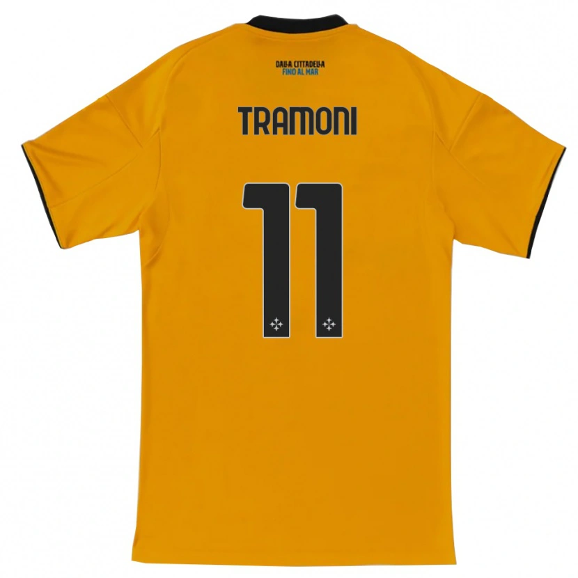 Danxen Homem Camisola Matteo Tramoni #11 Laranja Azul Alternativa 2025/26 Camisa