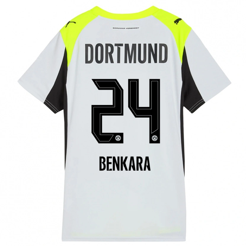 Danxen Homem Camisola Elias Benkara #24 Amarelo Fluorescente Alternativa 2025/26 Camisa