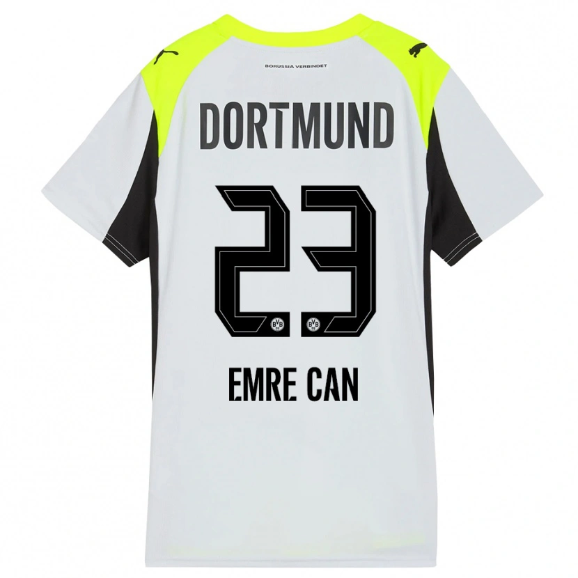 Danxen Homem Camisola Emre Can #23 Amarelo Fluorescente Alternativa 2025/26 Camisa