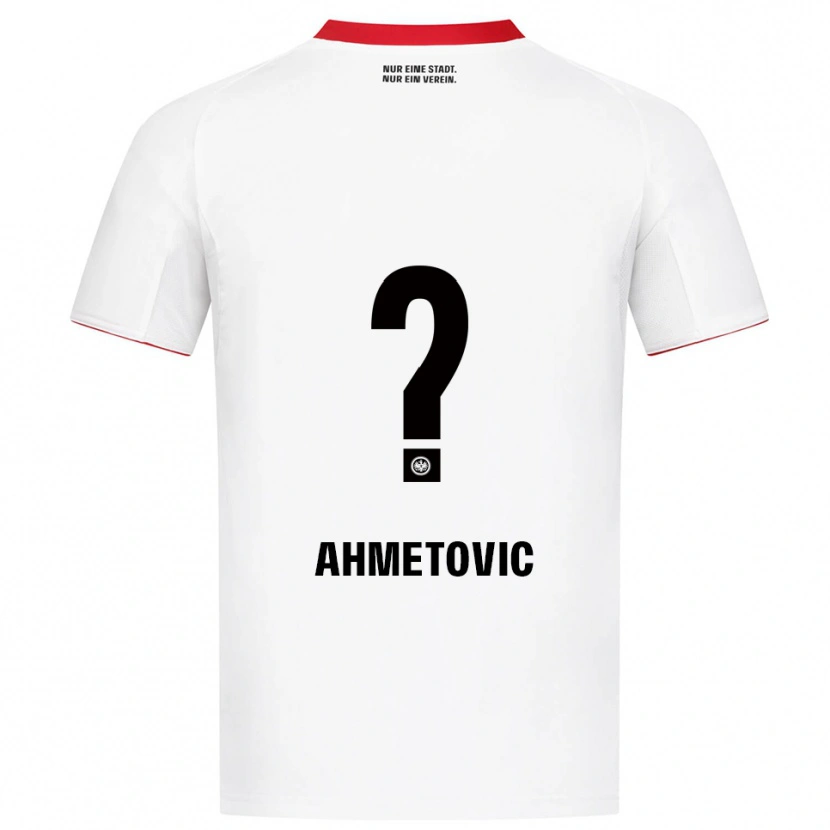 Danxen Homem Camisola Marco Ahmetovic #0 Branco Vermelho Alternativa 2025/26 Camisa
