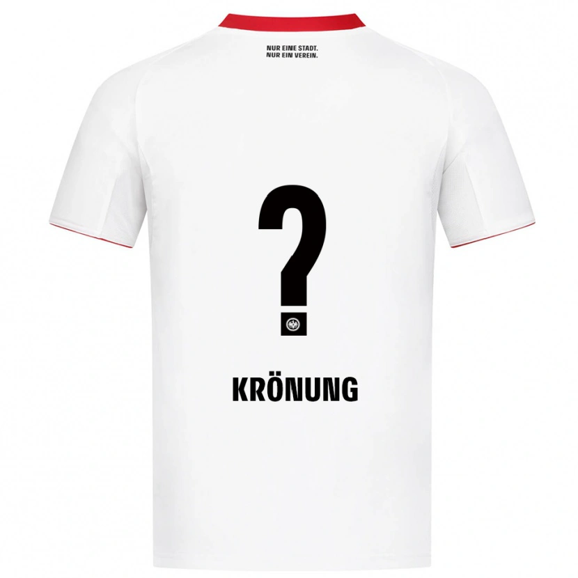 Danxen Homem Camisola Marlon Krönung #0 Branco Vermelho Alternativa 2025/26 Camisa