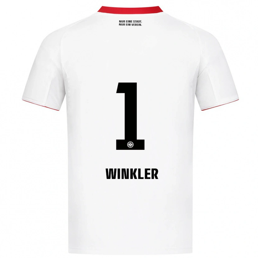 Danxen Homem Camisola Sophia Winkler #1 Branco Vermelho Alternativa 2025/26 Camisa