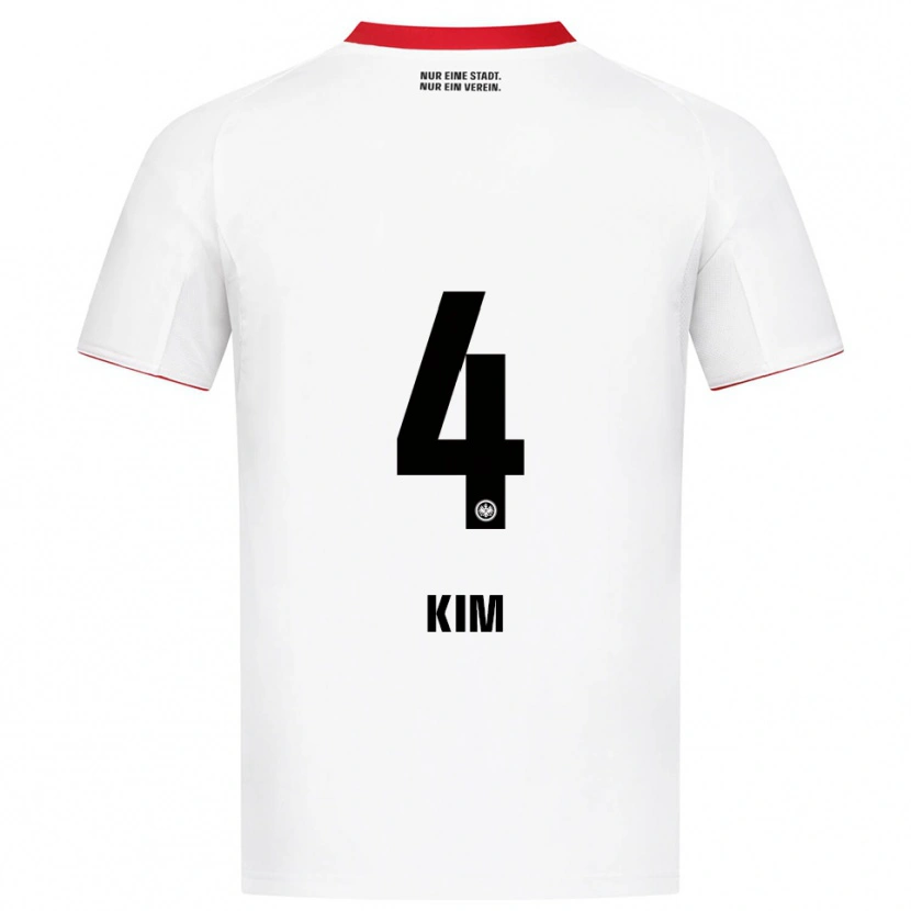 Danxen Homem Camisola Yoon-Do Kim #4 Branco Vermelho Alternativa 2025/26 Camisa