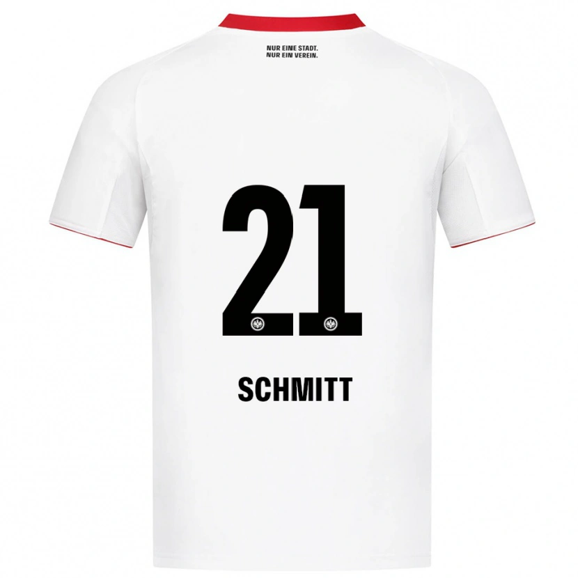 Danxen Homem Camisola Joshua Schmitt #21 Branco Vermelho Alternativa 2025/26 Camisa