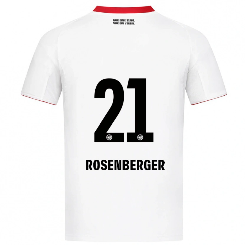 Danxen Homem Camisola Robin Rosenberger #21 Branco Vermelho Alternativa 2025/26 Camisa