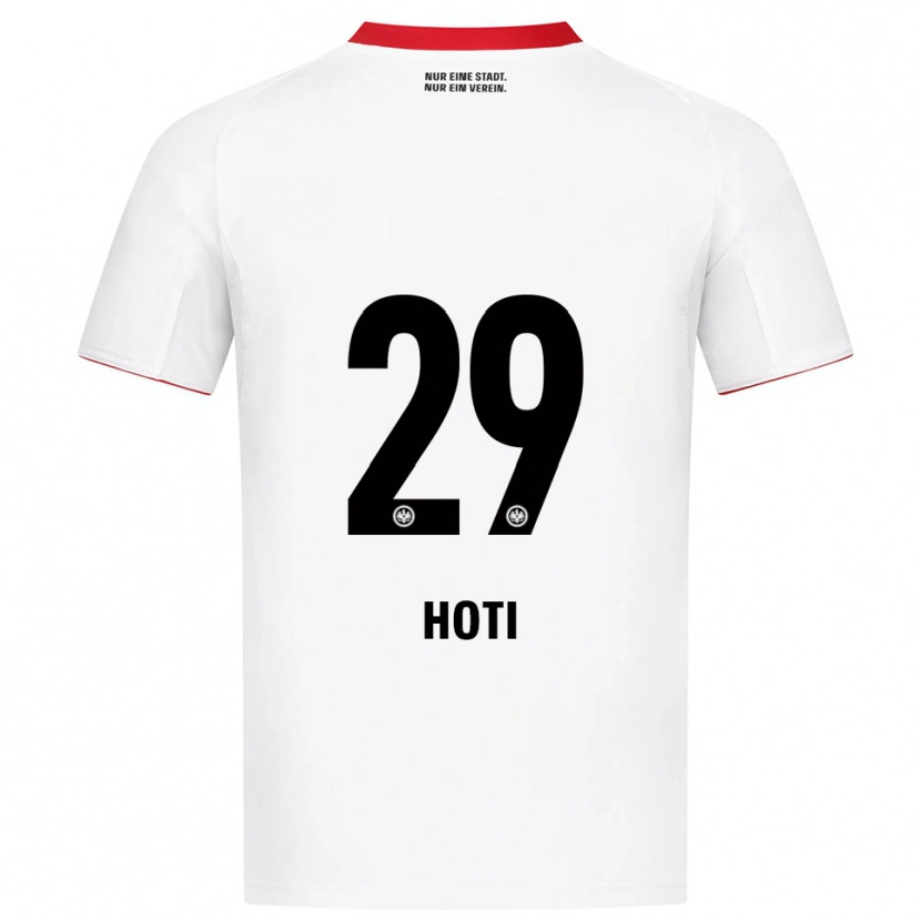 Danxen Homem Camisola Leart Hoti #29 Branco Vermelho Alternativa 2025/26 Camisa