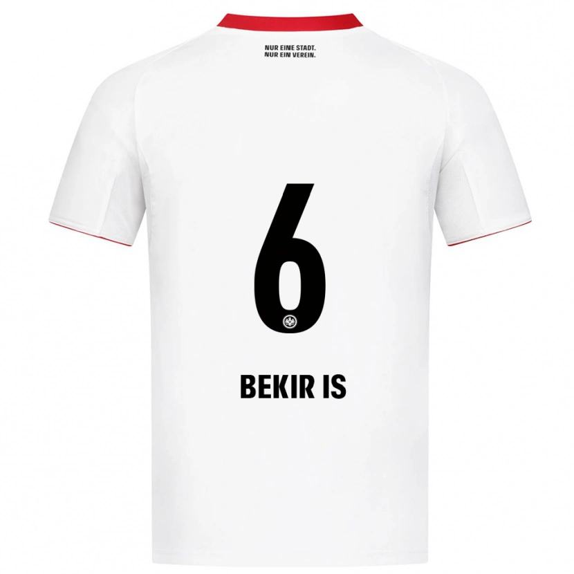 Danxen Homem Camisola Eba Bekir Is #6 Branco Vermelho Alternativa 2025/26 Camisa