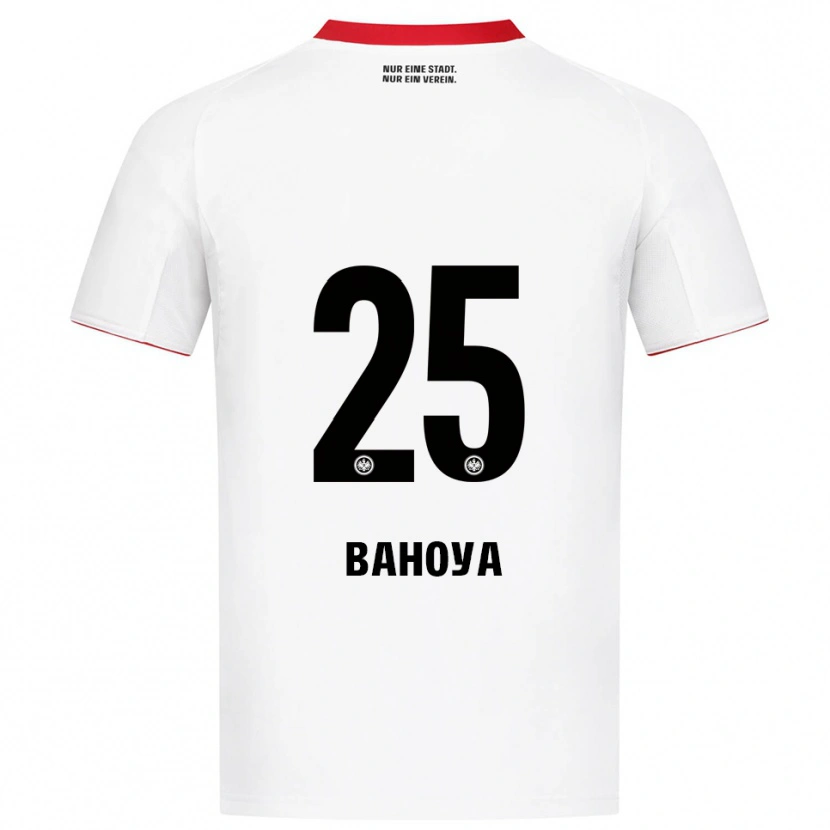 Danxen Homem Camisola Paul Bahoya #25 Branco Vermelho Alternativa 2025/26 Camisa