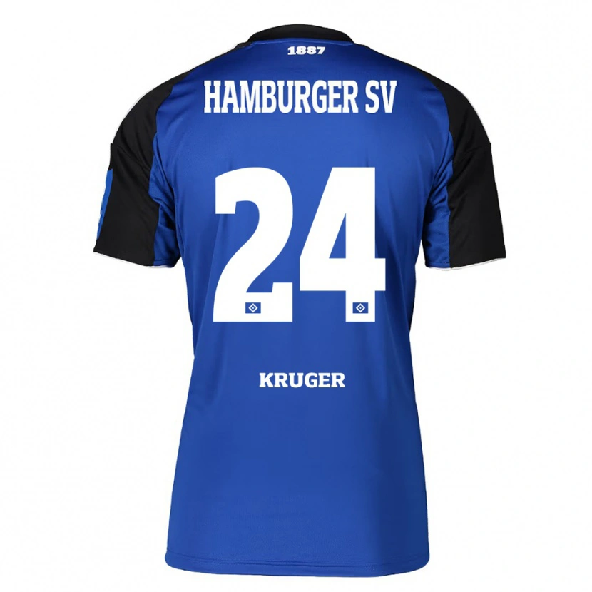 Danxen Homem Camisola Artur Krüger #24 Azul Preto Alternativa 2025/26 Camisa