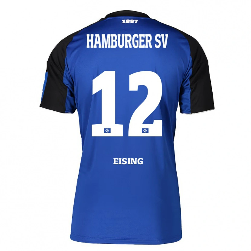 Danxen Homem Camisola Luis Eising #12 Azul Preto Alternativa 2025/26 Camisa