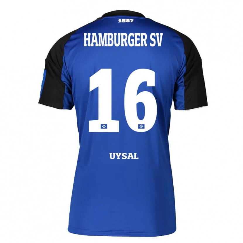 Danxen Homem Camisola Samed Uysal #16 Azul Preto Alternativa 2025/26 Camisa