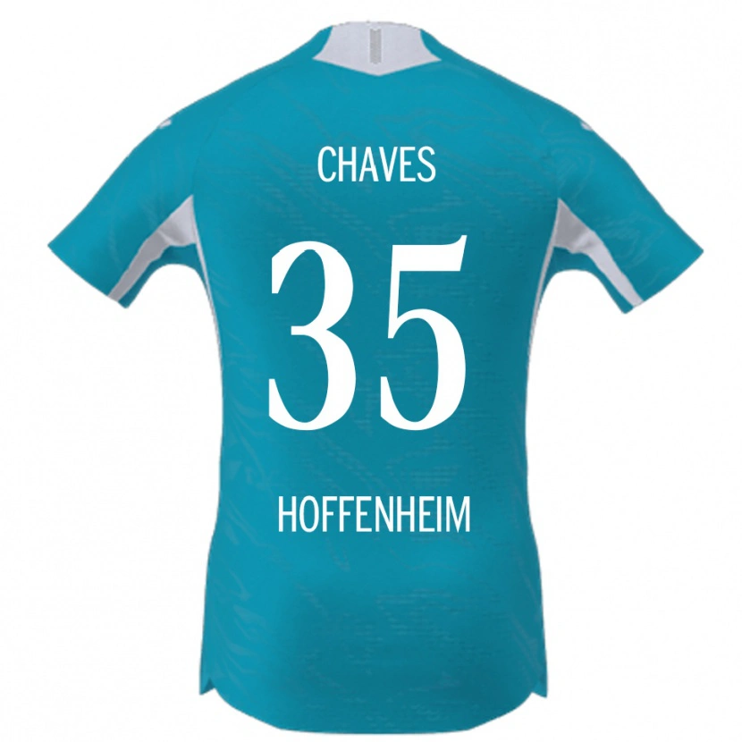 Danxen Homem Camisola Arthur Chaves #35 Azul Celeste Alternativa 2025/26 Camisa