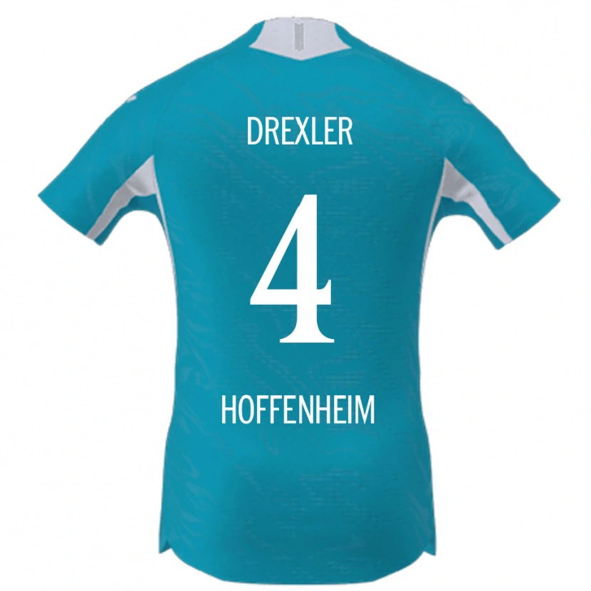 Danxen Homem Camisola Tim Drexler #4 Azul Celeste Alternativa 2025/26 Camisa