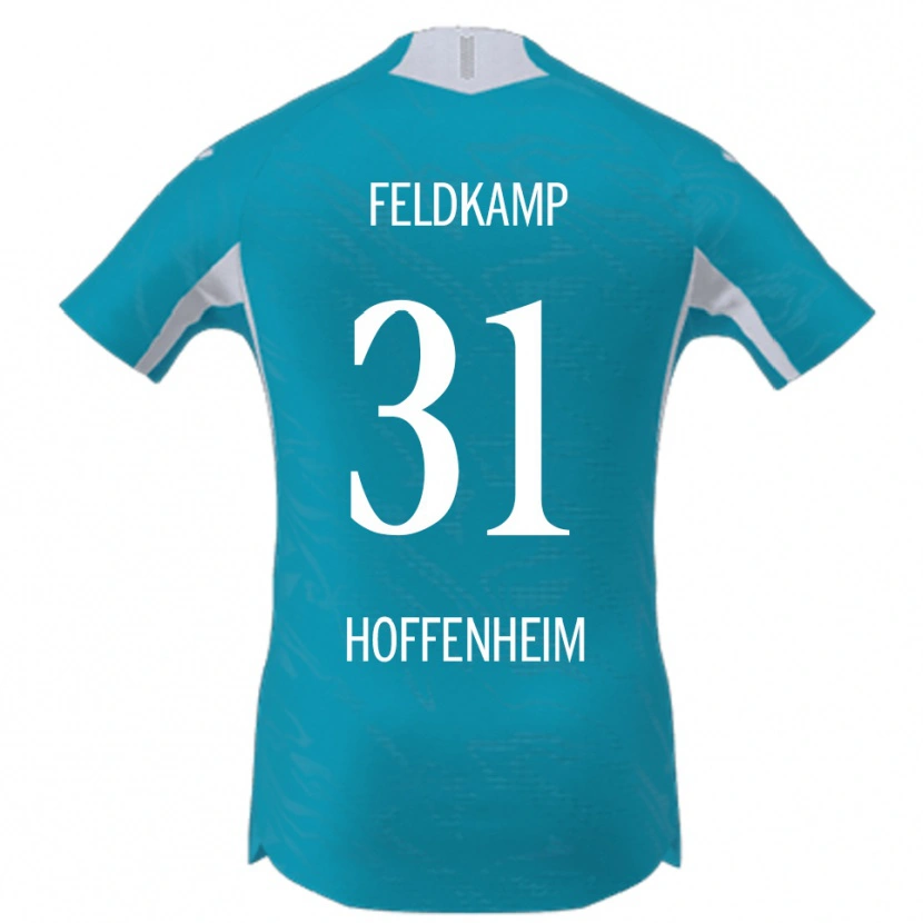 Danxen Homem Camisola Jana Feldkamp #31 Azul Celeste Alternativa 2025/26 Camisa