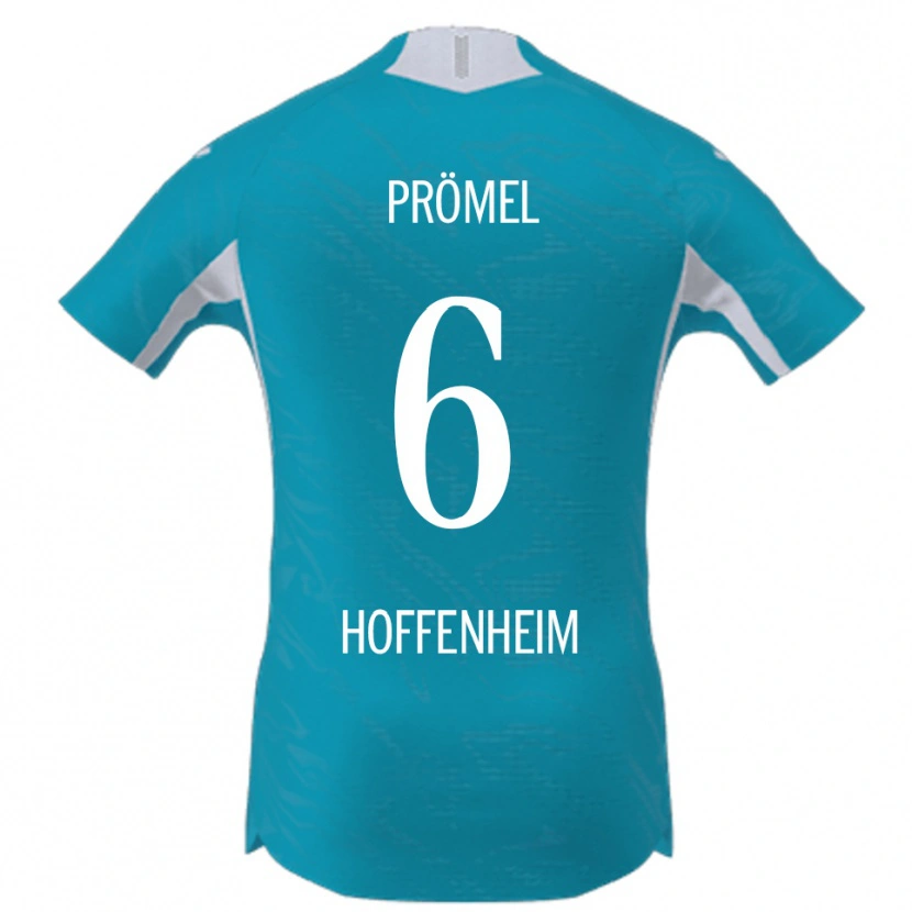 Danxen Homem Camisola Grischa Prömel #6 Azul Celeste Alternativa 2025/26 Camisa