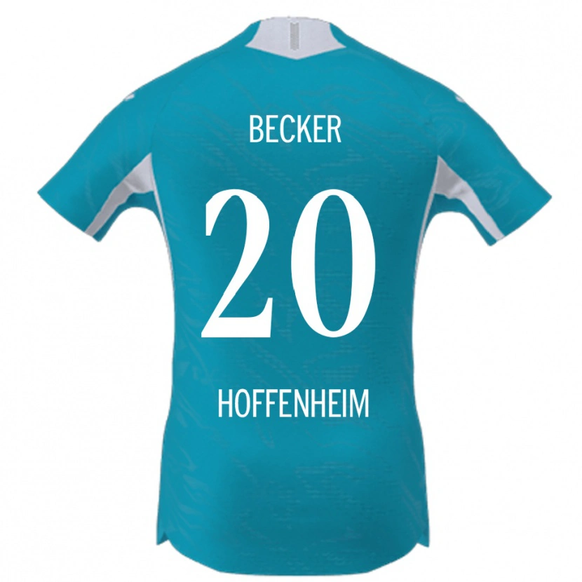 Danxen Homem Camisola Finn Becker #20 Azul Celeste Alternativa 2025/26 Camisa