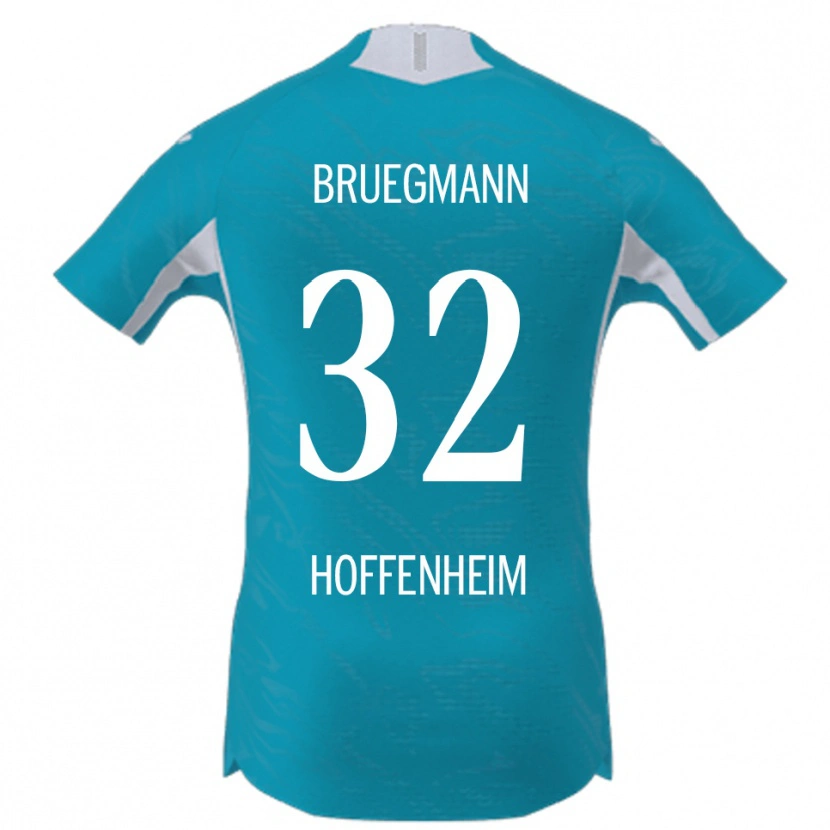 Danxen Homem Camisola Lukas Bruegmann #32 Azul Celeste Alternativa 2025/26 Camisa