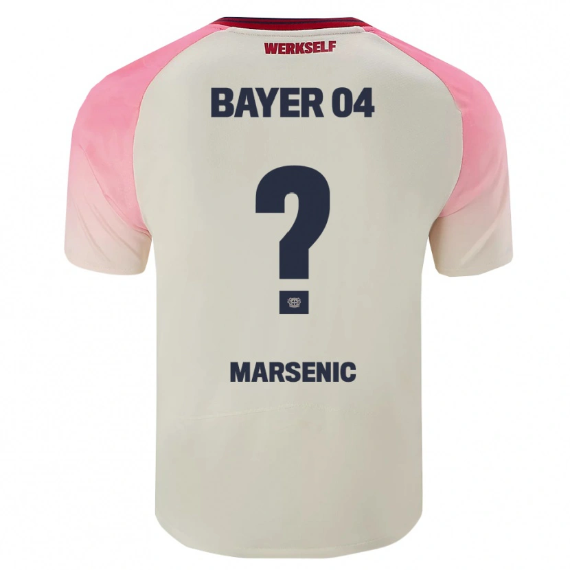 Danxen Homem Camisola Matija Marsenic #0 Rosa Branco Sujo Alternativa 2025/26 Camisa