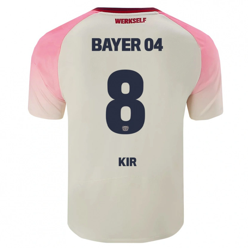 Danxen Homem Camisola Burak Kir #8 Rosa Branco Sujo Alternativa 2025/26 Camisa