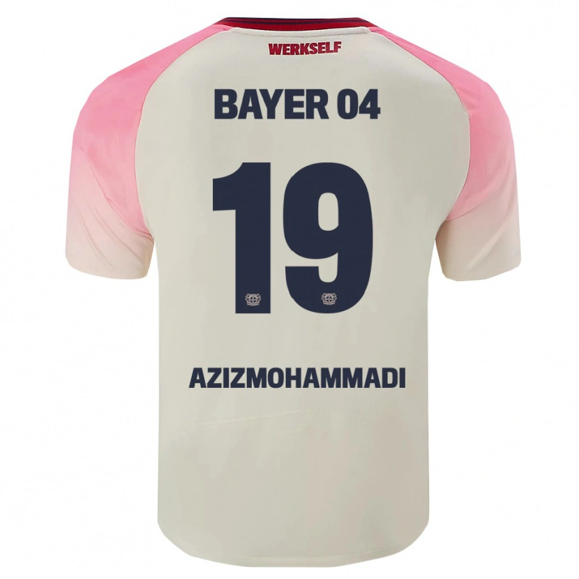 Danxen Homem Camisola Mick Azizmohammadi #19 Rosa Branco Sujo Alternativa 2025/26 Camisa