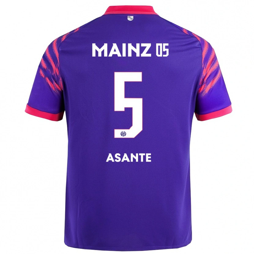 Danxen Homem Camisola Marvin Asante #5 Marinho Rosa Alternativa 2025/26 Camisa